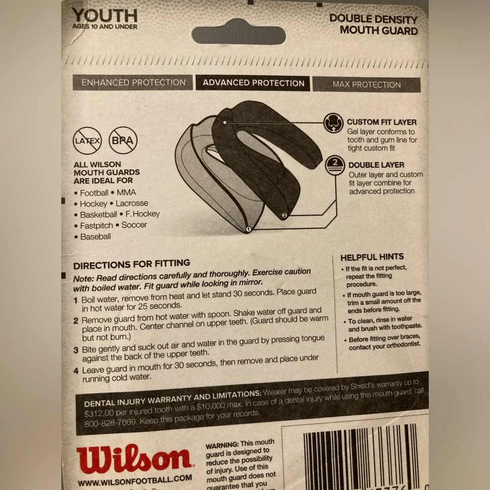 Wilson Black and Blue Advanced Mouth Guard